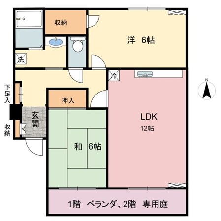 東觜崎駅 徒歩11分 1階の物件間取画像